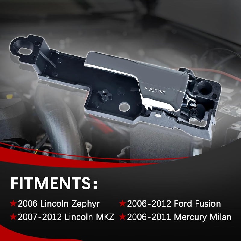 FAERSI Inside Interior Door Handle Front Driver & Passenger Side Replacement for 2006 2007 2008 2009 2010 2011 2012 Ford Fusion, 07-11 Lincoln MKZ & Mercury Milan 06 Zephyr 6E5Z5422601A, 6E5Z5422600AA - Image 4