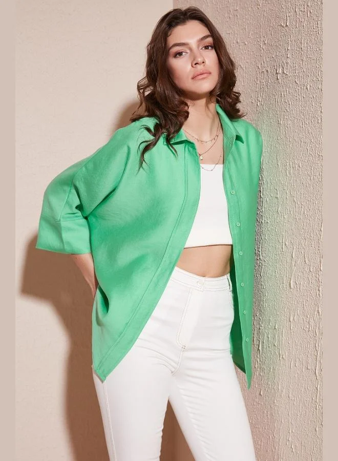 Lela Lela Truvakar Sleeve Oversize Summer Shirt Women's SHIRT 514344034