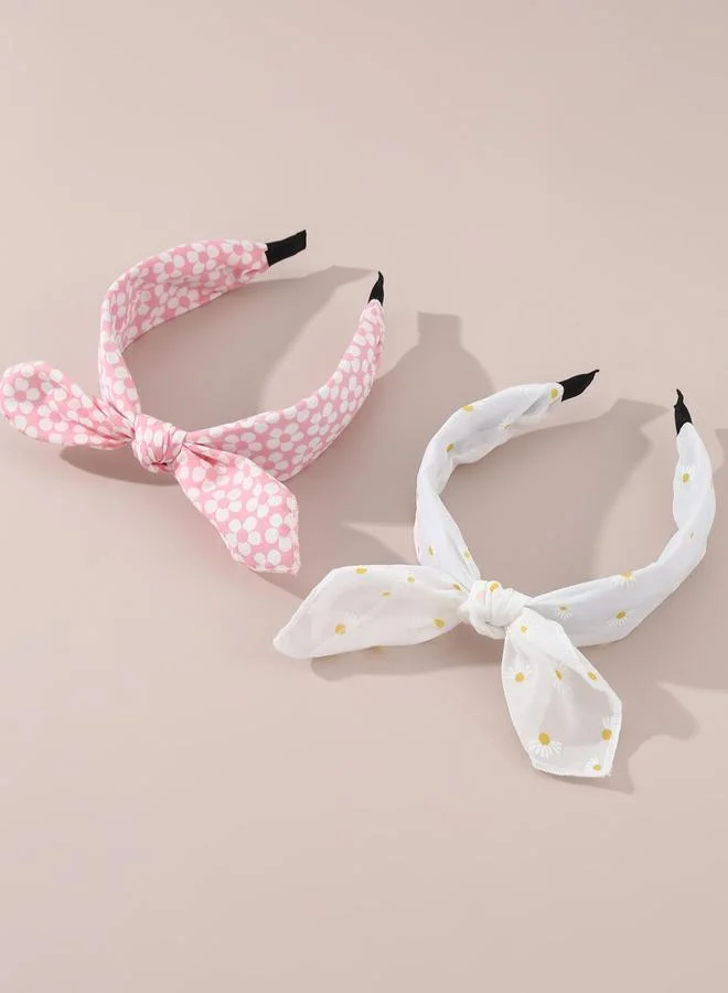 تايك تو Take Two Set of 2 - Polka Dots Bow Headband
