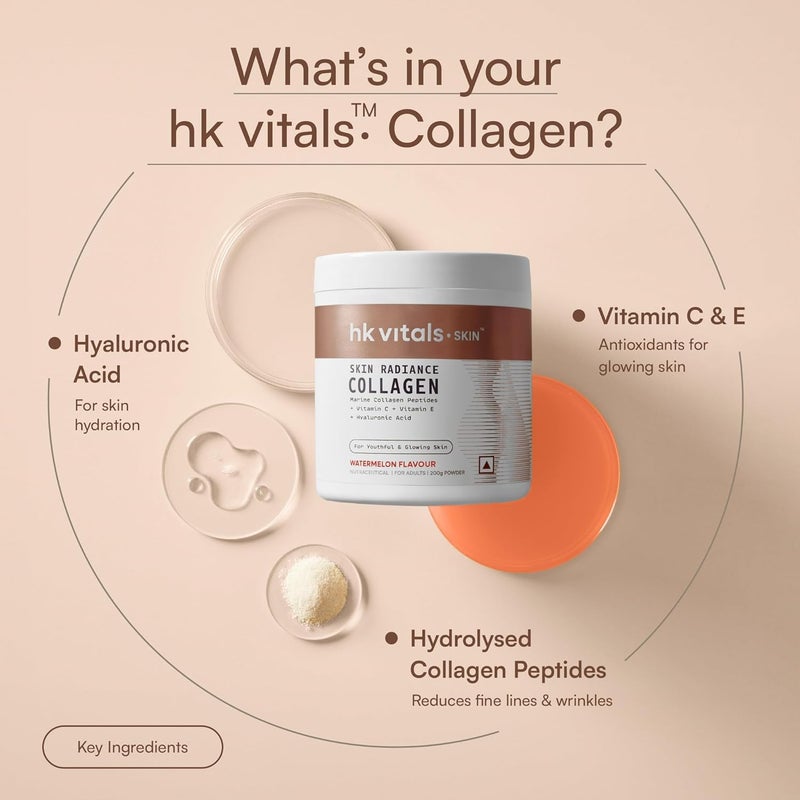 HK Vitals مسحوق كولاجين إشراقة البشرة من HK Vitals - بنكهة البطيخ - Image 3