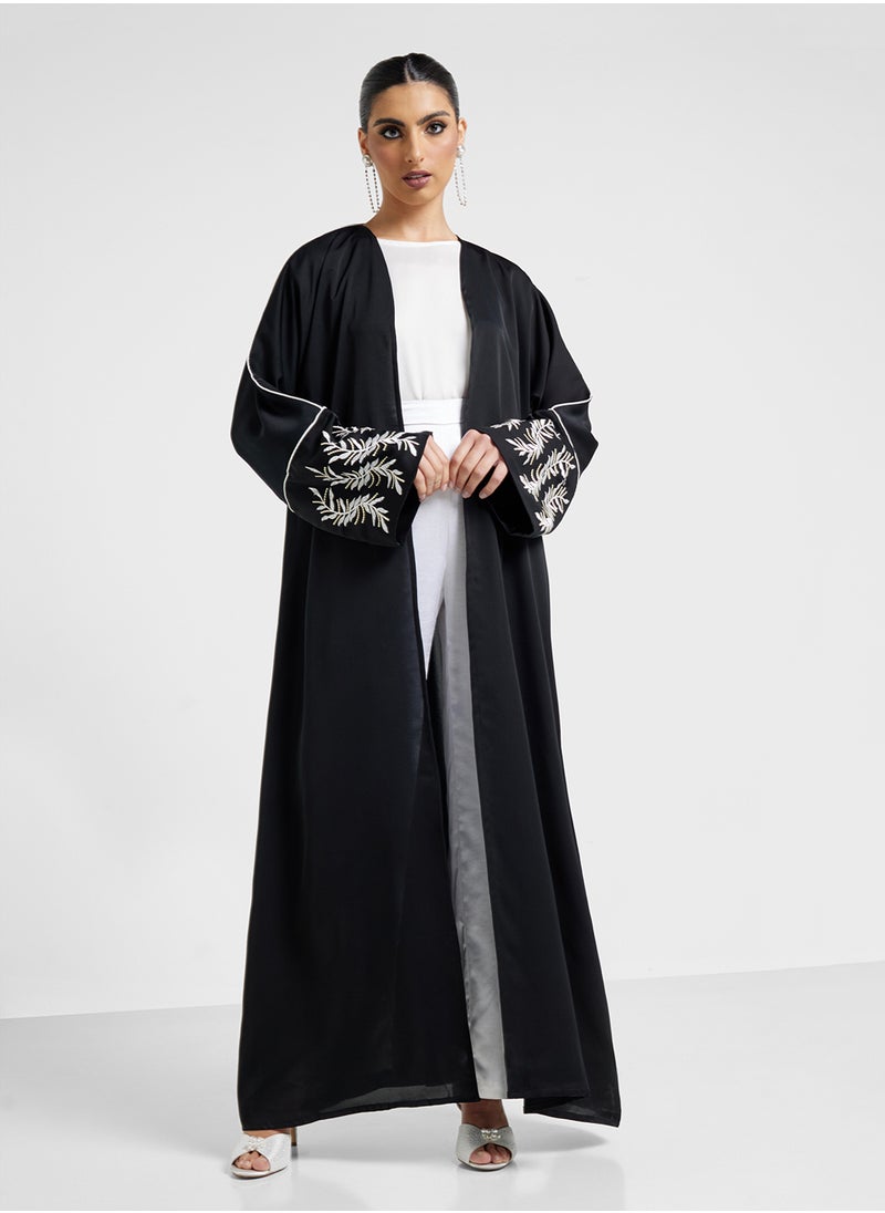 Khizana - Two Toned Abaya With Sheila - Image 1