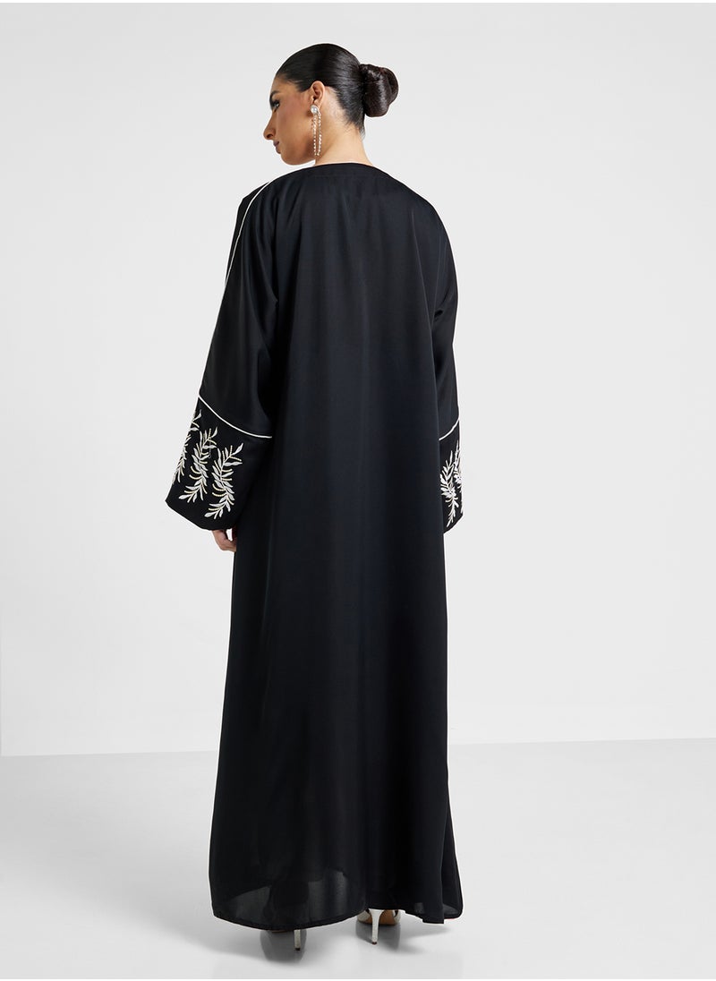 Khizana - Two Toned Abaya With Sheila - Image 1