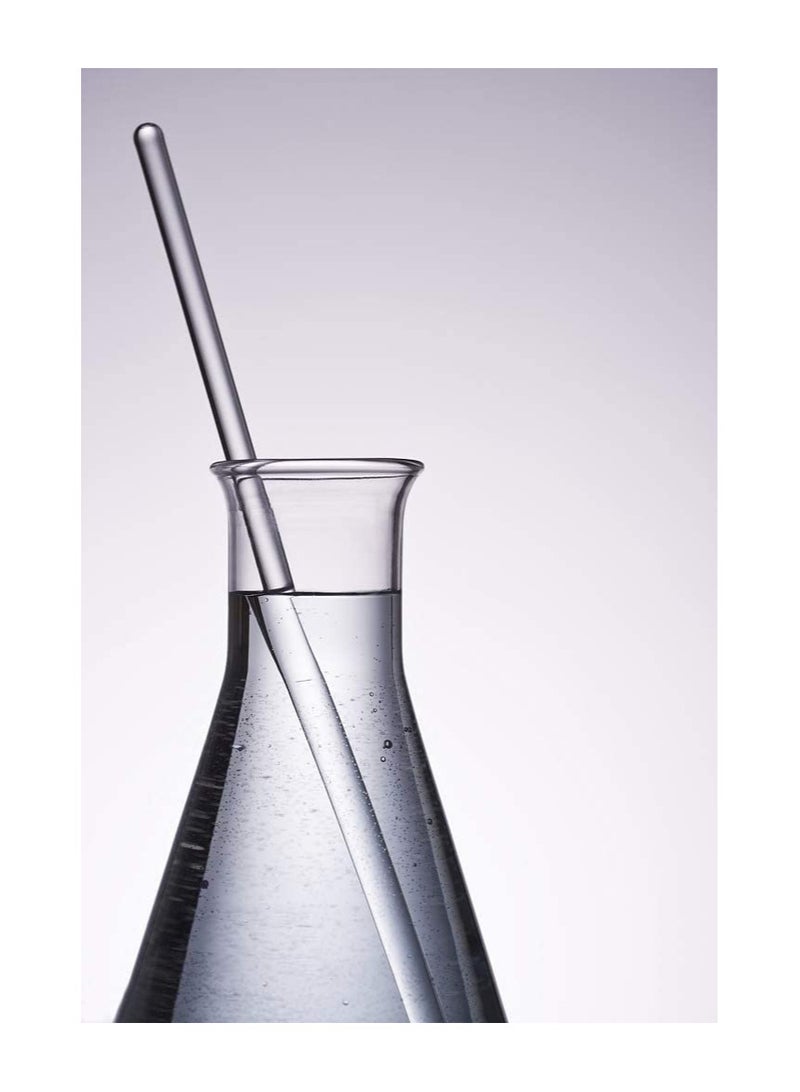 SYOSI 8 قطع من قضبان التحريك الزجاجية ذات الطرفين المستديرين بطول 12 بوصة وقطر 7 مم لمطبخ المختبر والتعليم العلمي وتحريك المشروبات الساخنة والباردة والكوكتيلات - Image 3