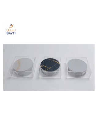 6 Piece Round Coffee/Tea Marble Coaster - pzsku/Z3E7EED8AC6F23F6EC922Z/45/_/1734183854/c003dcb7-3034-46a6-ba08-9bb25fb29ee1