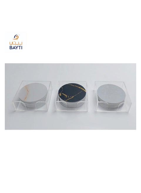 6 Piece Round Coffee/Tea Marble Coaster