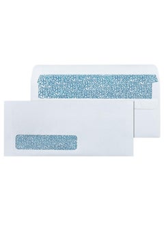 EnDoc 10 Left Window Envelopes Self Seal 20/Pack 4 1/8 X 9 1/2 Inch Business Envelopes 10 With Flip & Seal Closure Security Tinted Envelopes For Invoices & Statements White Envelopes Letter Size  - Image 1