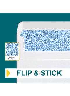 EnDoc 10 Left Window Envelopes Self Seal 20/Pack 4 1/8 X 9 1/2 Inch Business Envelopes 10 With Flip & Seal Closure Security Tinted Envelopes For Invoices & Statements White Envelopes Letter Size  - Image 4