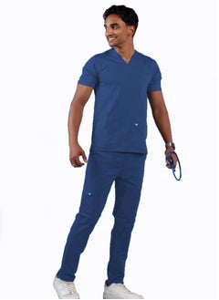 RZ The perfect choice for medical professionals. Medical scrub for men, petroleum color.  - Image 2