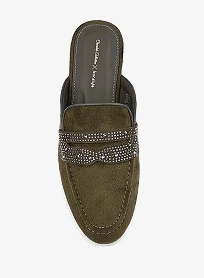 IconStyle Womens suede mule loafers