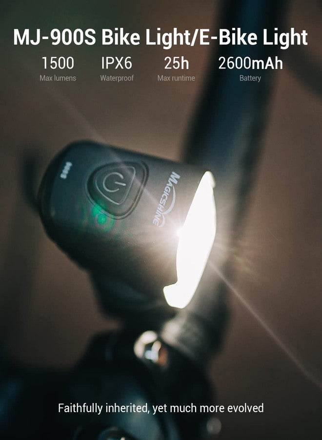 Magicshine MJ 900S 1500 Lumen Bike Lights - Helmet-Mountable CREE LED Front Light, IPX6 Waterproof for Mountain/Road Biking & Night Cycling - Image 2