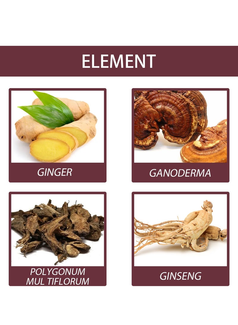 هيربال بخاخ عشبي للشعر الرمادي للرجال والنساء من يويشا، عبوة 100 مل - Image 4