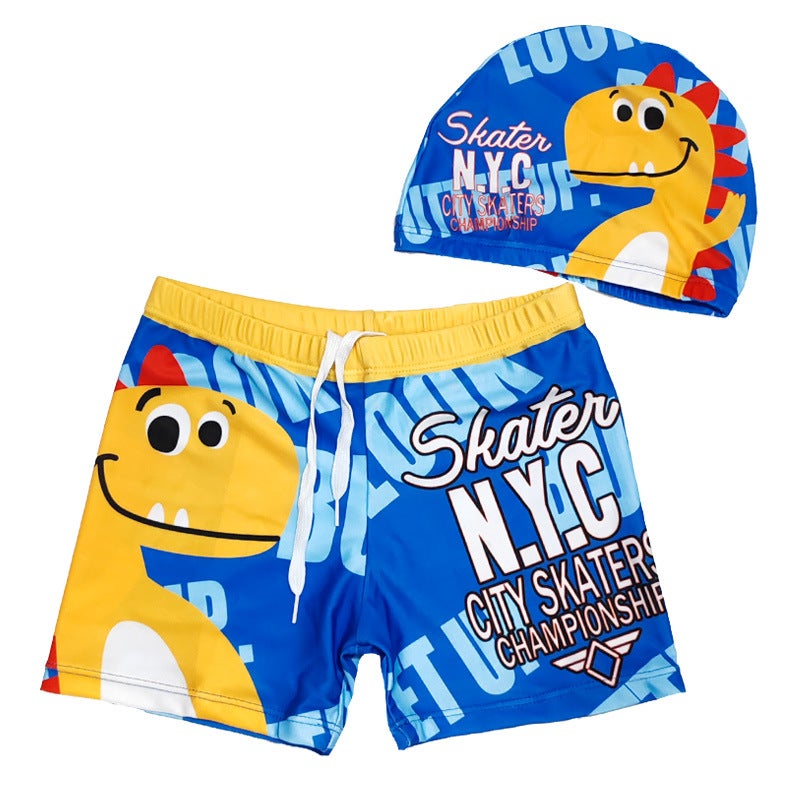 إسكدنيا Children'S Swimming Trunks Cartoon Boxer Swimsuit Quick-Drying Little Boy Baby Big Boy Swimming Pool Beach Swimsuit - Image 3