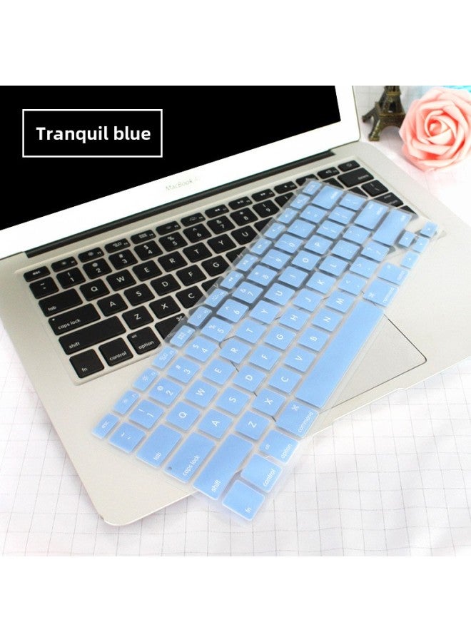 Suitable For Apple 2020air13 A2179 A2485 European Japanese Transparent Silicone Keyboard Protection Film-Color:Purple-Dimensions:US Version 13.3 Inch (old) Special - Image 3