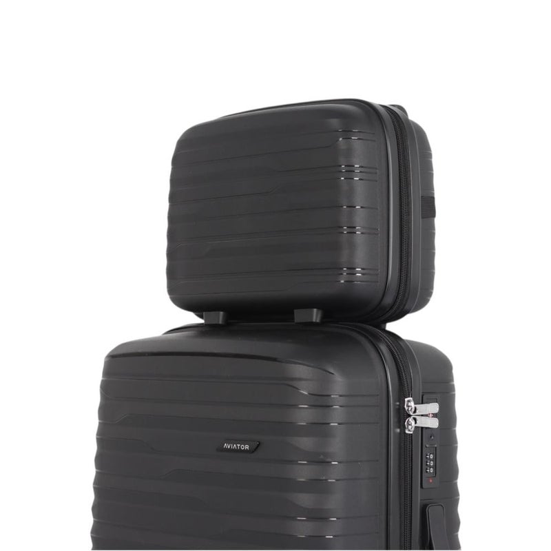 أفياتور طقم حقائب سفر فاخر ومتكامل – 5 قطع من AVIATOR مصنوع من البولي بروبلين المقاوم للكسر متانة عالية – تصميم عصري – أداء مثالي في كل رحلة - Image 4