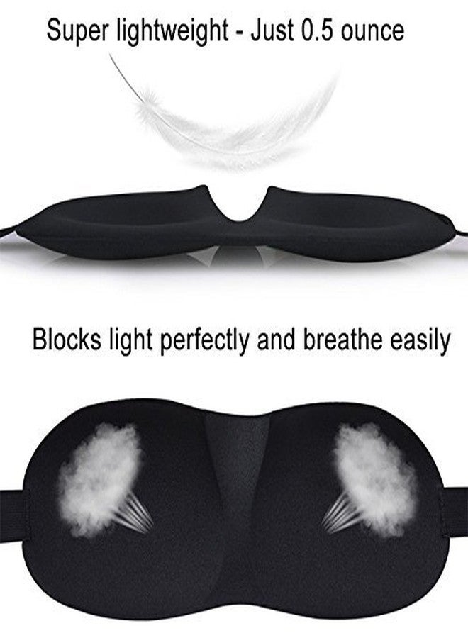 Kaas 3D Sleeping Rest Blindfold Eye Shade Eye Mask with Noise Reduction Ear Plugs - Image 2