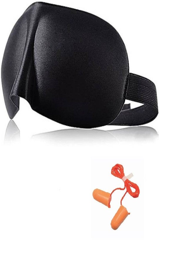 Kaas 3D Sleeping Rest Blindfold Eye Shade Eye Mask with Noise Reduction Ear Plugs - Image 1