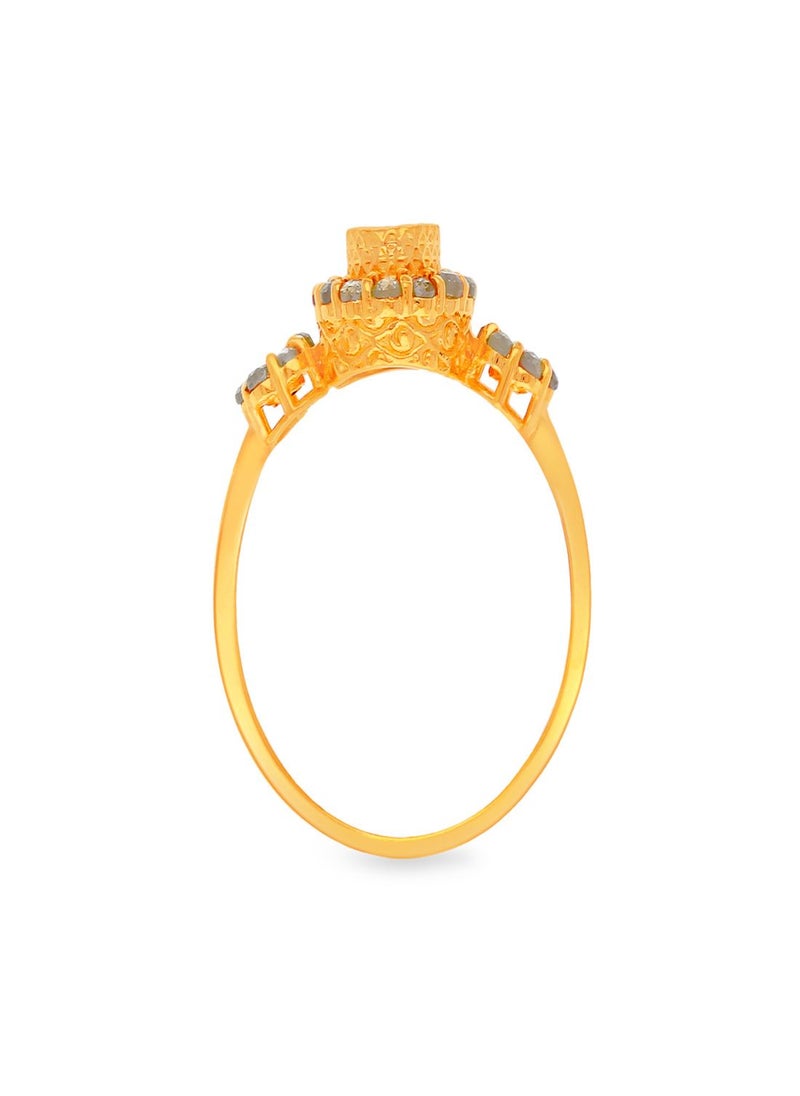 Malabar Gold and Diamonds - 22 Carat 916 Purity Yellow Gold Uncut Diamond Ring EGNPRE219RN1Y13 For Women - Image 1