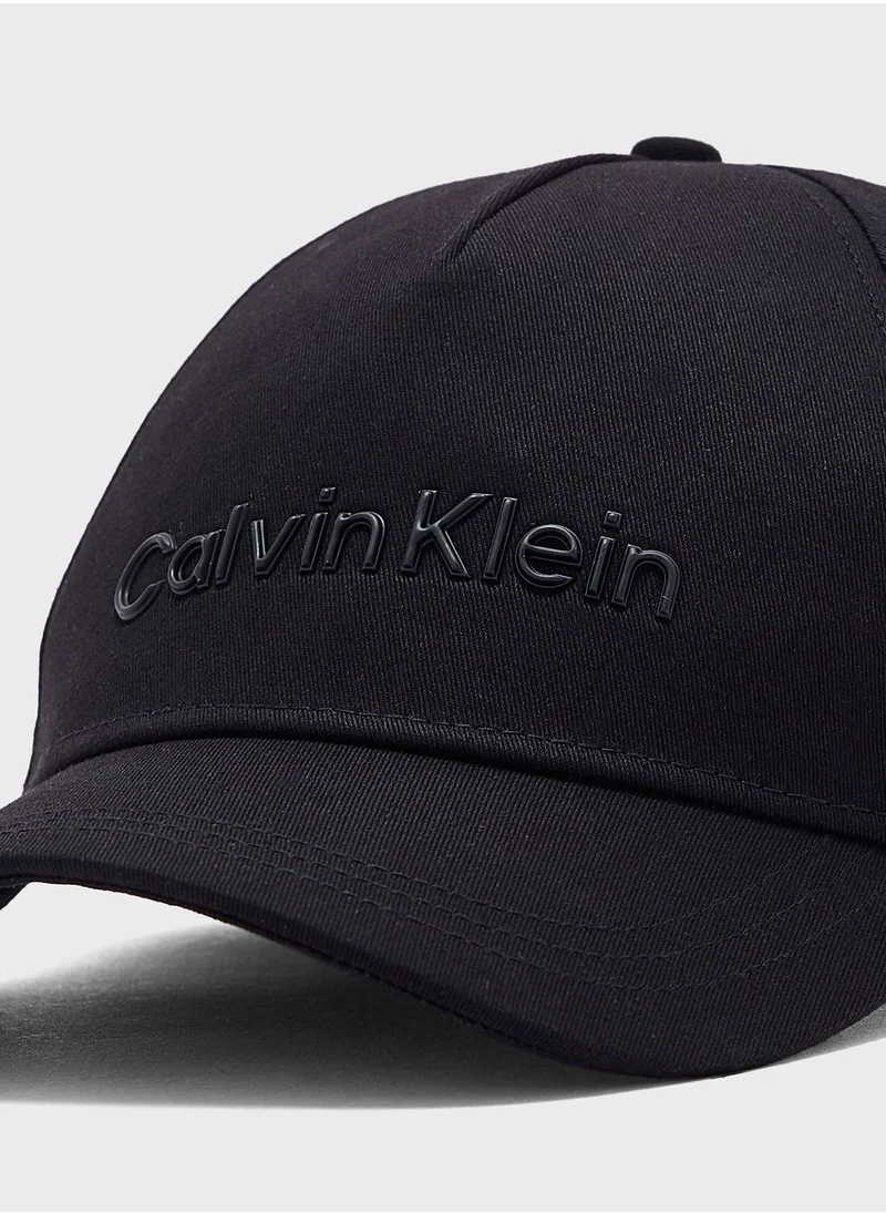 CALVIN KLEIN Logo Detailed Baseball Curved Peak Cap