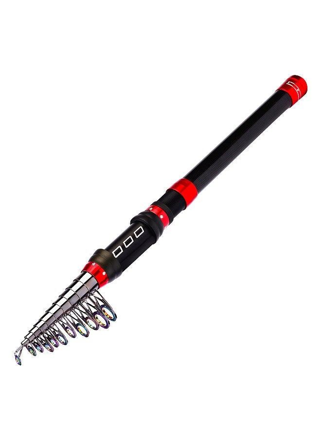 Generic 3.6 Meters Portable Fishing Rod Ultralight Fishing Pole Ceremic Guide Ring Fishing Rod Telescopic Carbon Fiber Fishing Pole  - Image 1