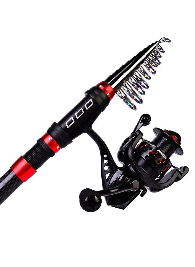 Generic 3.6 Meters Portable Fishing Rod Ultralight Fishing Pole Ceremic Guide Ring Fishing Rod Telescopic Carbon Fiber Fishing Pole  - Image 5