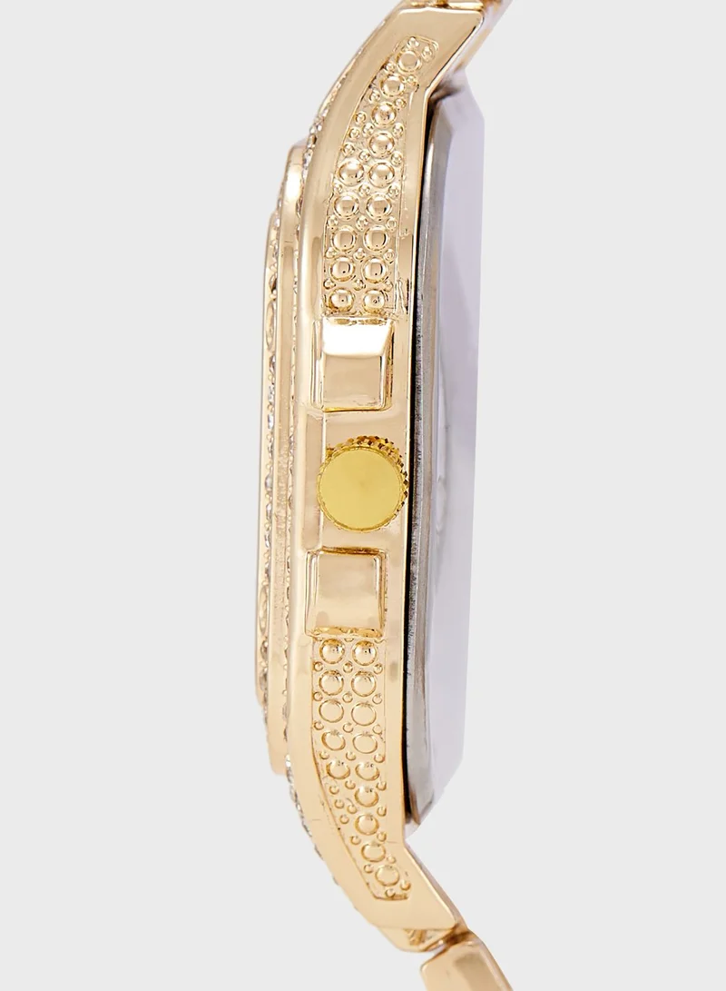 Khizana Jeweled Analog Automatic  Square Dial Watch