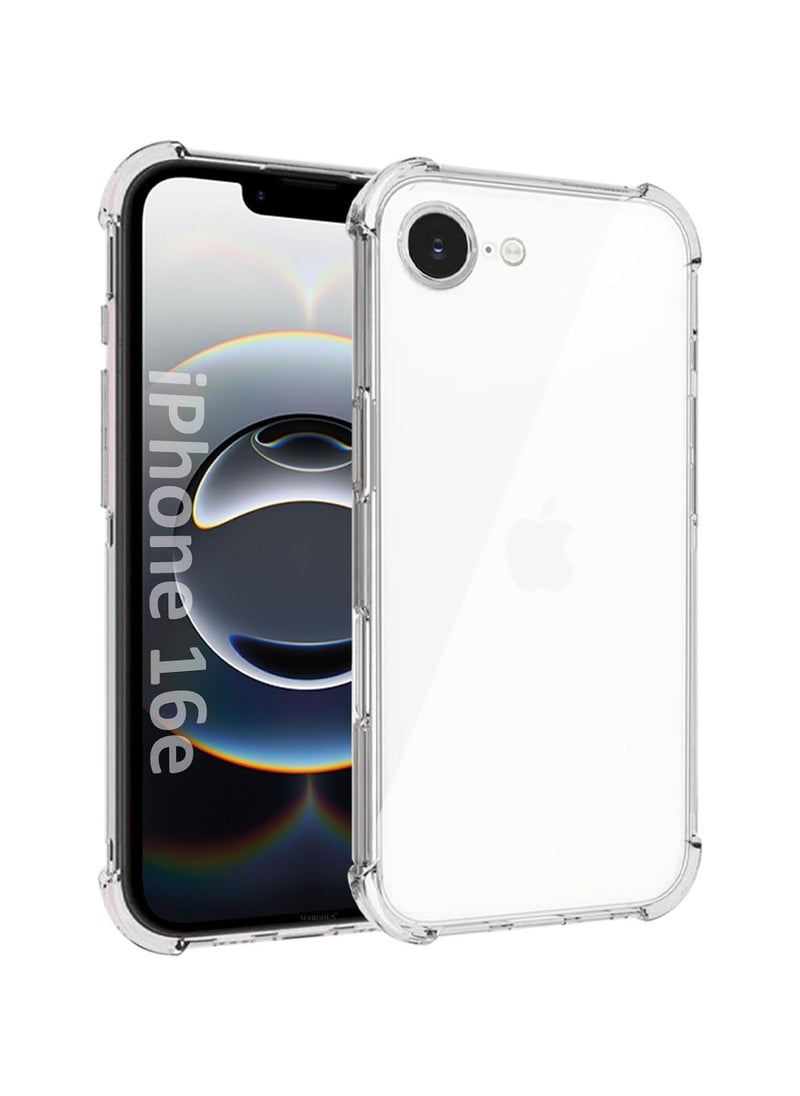 Iphone 16e Case Iphone SE 4th Phone Case Clear Reinforced Corners Scratch Resistant TPU Rubber Soft Silicone Best Cmera Protective Clear Cover for Iphone 16e 5G 2025 Clear Case  - Image 1