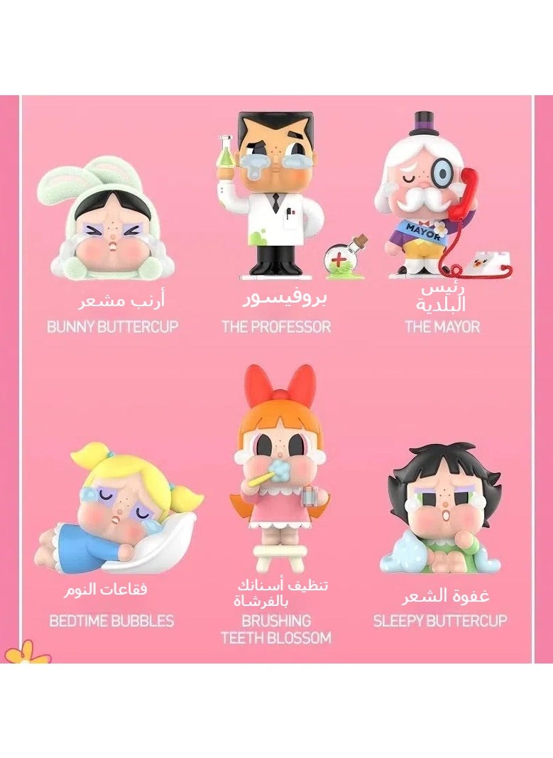 OCTOBER Pop Mart CRYBABY Powerpuff Girls Series Crying Baby New Display Figurine Cute Toy Figure Single Blind Box  - Image 5