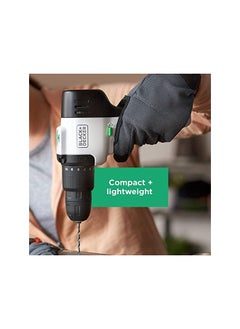 BLACK+DECKER Reviva Powerful 12V Cordless Lightweight Hammer Drill Made From 50 Percent Recycled Material With Maximum 400Nm Torque Revhd12C Gb  - Image 3