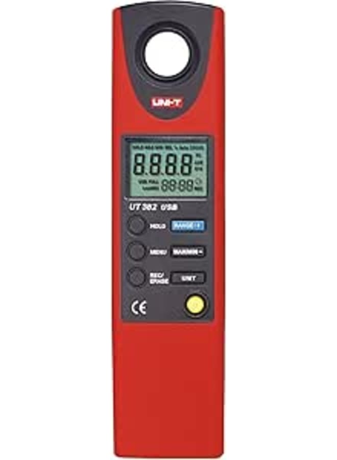UNI-T UT382 Light Meter with USB Cable Software and Carry Bag