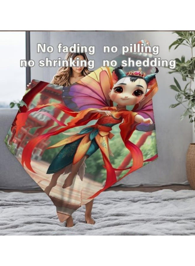 general Children's or student cartoon flannel thin blanket (warm and comfortable, suitable for sleep, games) 100cm*150cm - 916 - Image 4