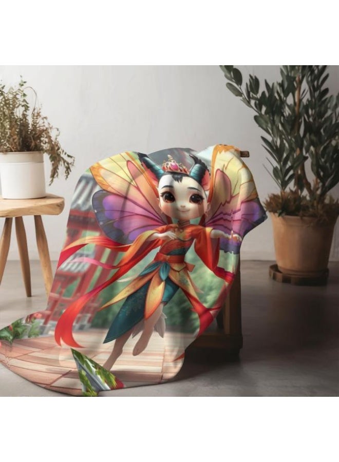 general Children's or student cartoon flannel thin blanket (warm and comfortable, suitable for sleep, games) 100cm*150cm - 916 - Image 1