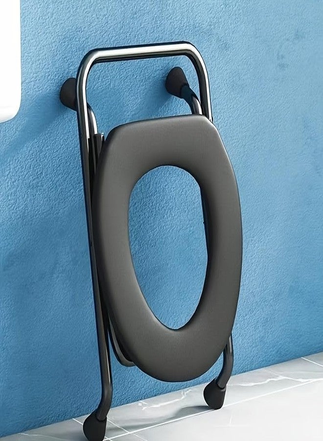 Kitwe كرسي مرحاض كيتوي الهندي لكبار السن وذوي الاحتياجات الخاصة من الرجال والنساء الحوامل، كرسي داعم وآمن ومضاد للانزلاق - Image 3