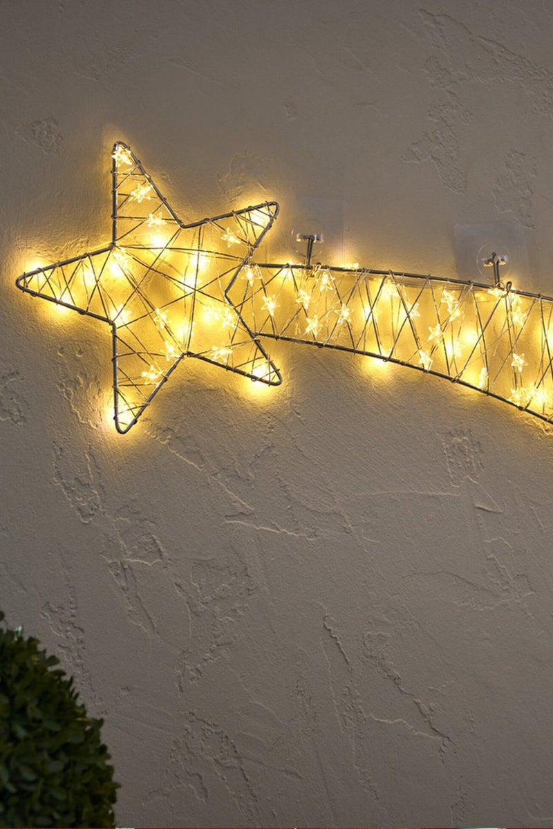 Tchibo Large Led Shooting Star, Silver - Image 1