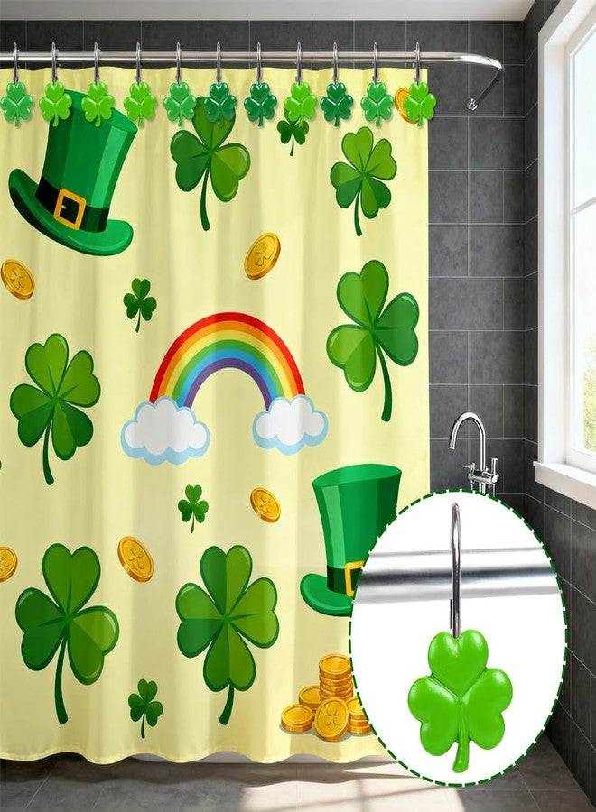 BAISDY 12pcs St Patricks Day Shower Curtain Hooks Irish Shamrock Curtain Rod Rings Curtain Hanger Hooks - Image 4