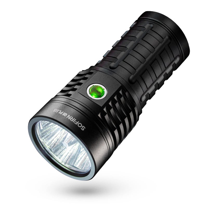 sofirn Q8 Plus Super Bright Flashlight max 16000 Lumens Rechargeable Powerful Flashlight with High Powered 6 LED Anduril 2 UI UltraLong Runtime for Camping Searching Survival Emergency