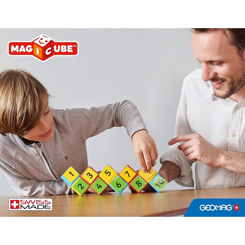 جيوماغ المكعبات السحري التعليمي للرياضيات 45 مشبكًا سحريًا و10 مكعبات مغناطيسية - 256 - Image 5