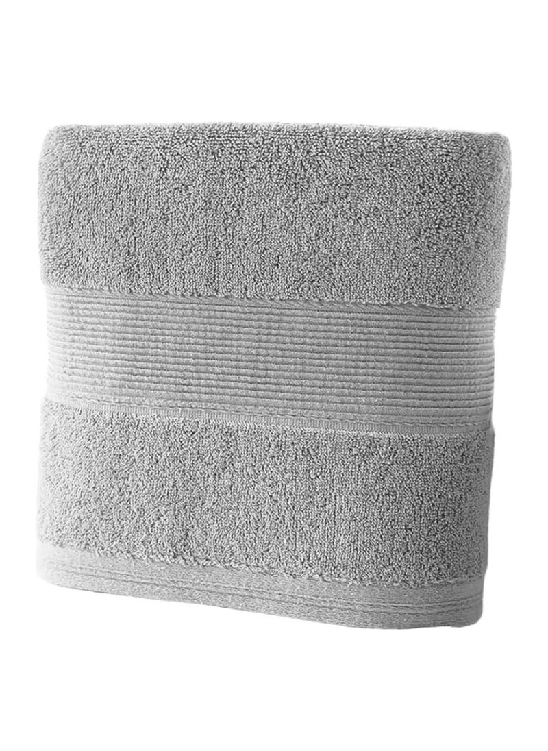 QBED - Hotel Bath Towels 100% Egyptian Cotton Size 70 * 140cm 1pc (Light Grey) - Image 1