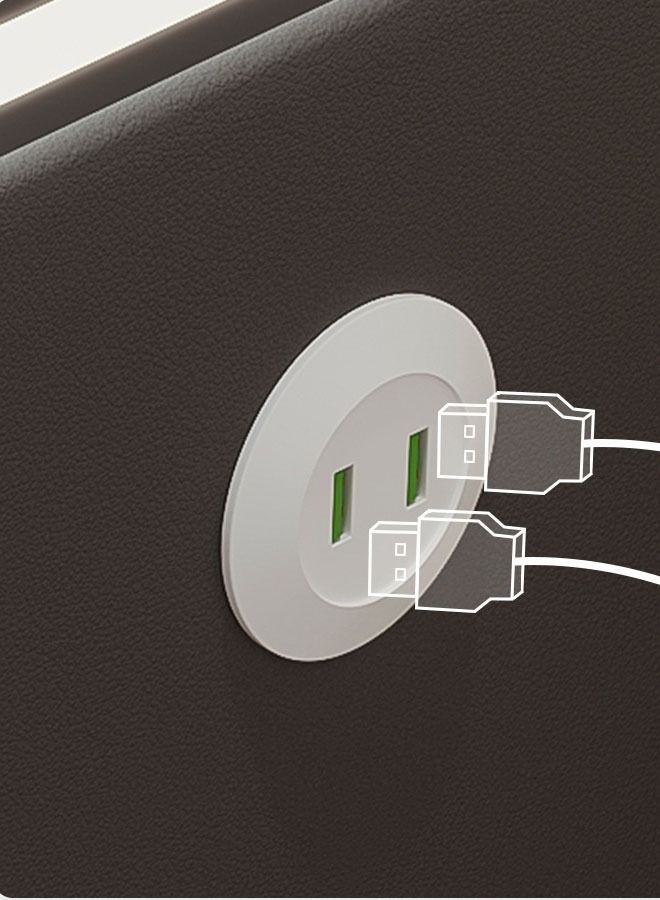 Smart bedside table rechargeable and multifunctional wireless Charging and BT speaker for bedroom