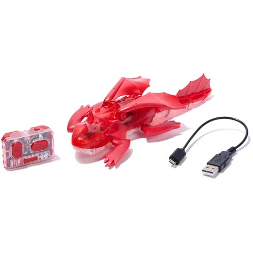 HEX Bots Remote Control Dragon Rechargeable Robot Dragon Toys for Kids Adjustable Robotic Dragon Figure Toys for Boys Girls Ages 4 Up Red - Image 1
