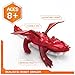 HEX Bots Remote Control Dragon Rechargeable Robot Dragon Toys for Kids Adjustable Robotic Dragon Figure Toys for Boys Girls Ages 4 Up Red - Image 3