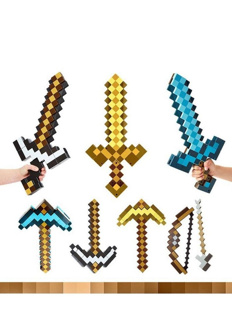 JUNYOUK Diamond Enchanted Sword Minecraft Toy For Kids Fans Players  - Image 2