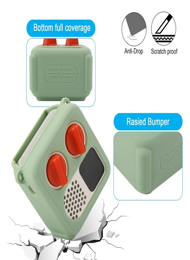 TXesign Silicone Case Cover for Yoto Mini (2024 Edition), TXEsign Travel Carrying Case with Adjustable Shoulder Strap Protective Cover for Yoto Mini Player (Light Green) - Image 3