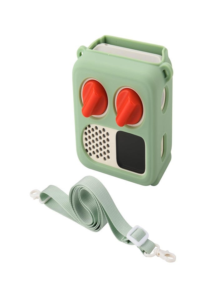 TXesign Silicone Case Cover for Yoto Mini (2024 Edition), TXEsign Travel Carrying Case with Adjustable Shoulder Strap Protective Cover for Yoto Mini Player (Light Green) - Image 1