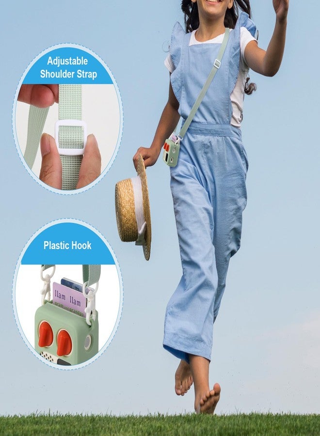 TXesign Silicone Case Cover for Yoto Mini (2024 Edition), TXEsign Travel Carrying Case with Adjustable Shoulder Strap Protective Cover for Yoto Mini Player (Light Green) - Image 5