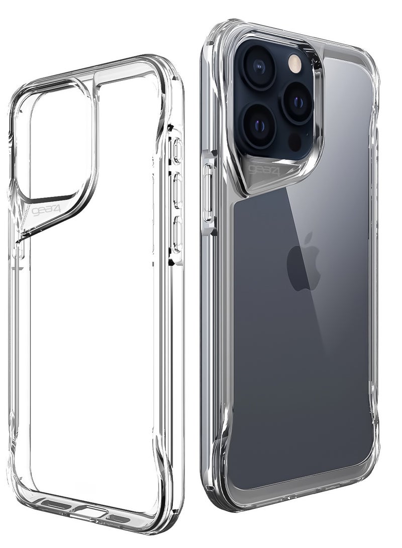 جيرفور جراب Gear4 Crystal Palace متوافق مع هاتف iPhone 11 Pro Max مقاس 6.5 بوصة، حماية متقدمة من الصدمات مع التكنولوجيا، مضاد للاصفرار، غطاء هاتف - شفاف - Image 1