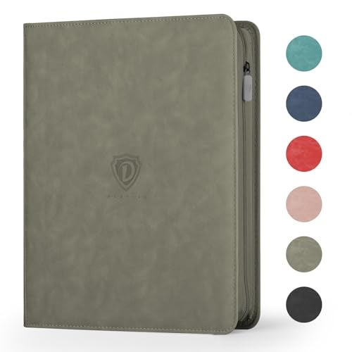 Deoyibu 9 Pocket Card Binder,360 Pockets Trading Card Binder,Double Sided Pocket Collection Binder,Card Folder for MTG,TCG,Game Cards,Sport Cards,Grey - Image 1