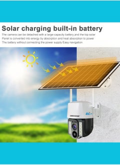 DOCKCASE DOCKCASE 3.0MP 4G Sim Card Solar Camera PTZ 360°View Solar Powered Outdoor Security Camera .  - Image 2