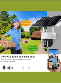DOCKCASE DOCKCASE 3.0MP 4G Sim Card Solar Camera PTZ 360°View Solar Powered Outdoor Security Camera .  - Image 4