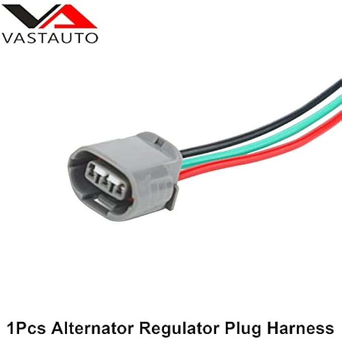 VASTAUTO Alternator Regulator Plug Harness Lead Repair Pigtail 3 Wires Regulator Plug Fits for Infiniti EX35 G35, Nissan 350Z Maxima Rogue, Saab, Suzuki, Audi A8 - Image 4