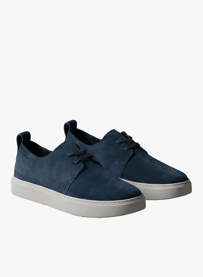 Calvin Klein Calvin Navy/Light Gray Hybrid Suede Derby Shoes for Men | Best Price UAE